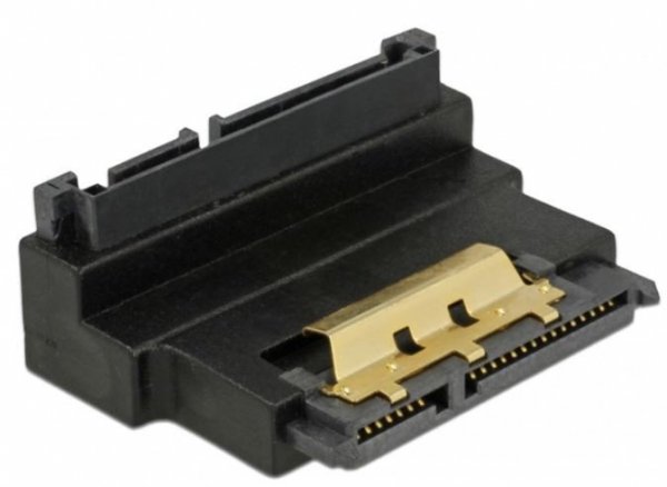 Delock Adapter SATA 22 PIN M/F Kątowy 90&quot;