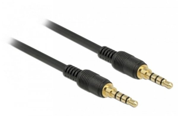 Delock Kabel audio minijack 3.5mm M/M 4 Pin