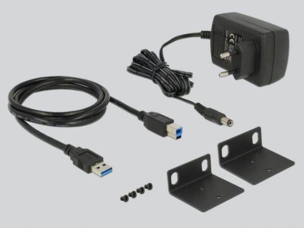 Delock HUB USB 3.1 13-port aktywny przemysłowy czarny 19&quot;