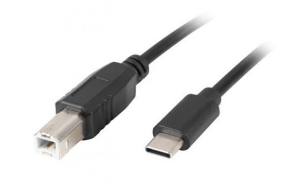 Lanberg Kabel  USB-C(M)-&gt;USB-B(M) 2.0 1.8m czarny