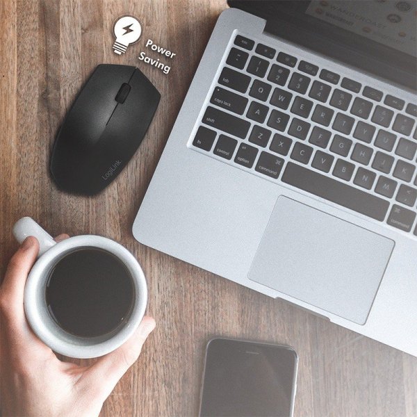 LogiLink Ergonomiczna mysz bezprzewodowa, 2.4GHz,1200dpi