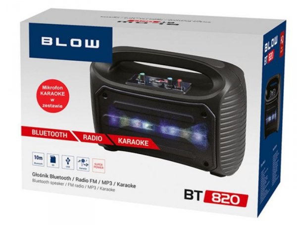 BLOW Głośnik BT-820 z mikrofonem i karaoke