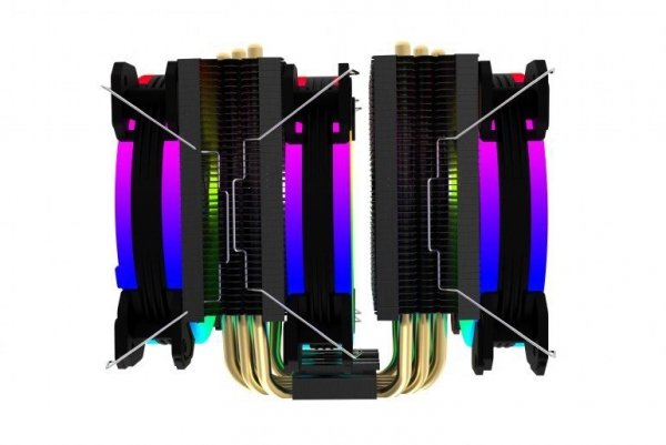 Gembird Chłodzenie procesora Huracan x500 z podswietleniem RGB