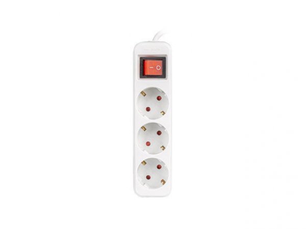 Lanberg Listwa przedłużacz 1,5m 3x230 V   PS1-03F-0150-W