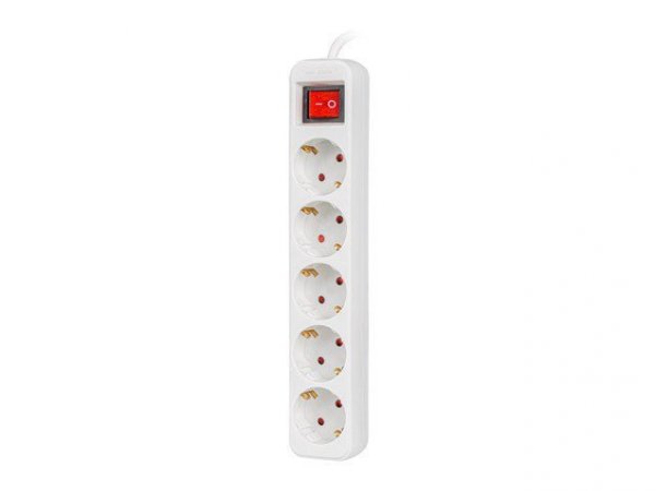 Lanberg Listwa przedłużacz 1,5m 5x230 V  PS1-05F-0150-W