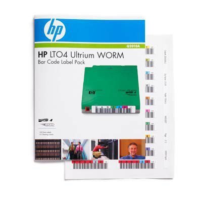 Hewlett Packard Enterprise HPE LTO-4 WORM Bar Code Label Pack Q2010A