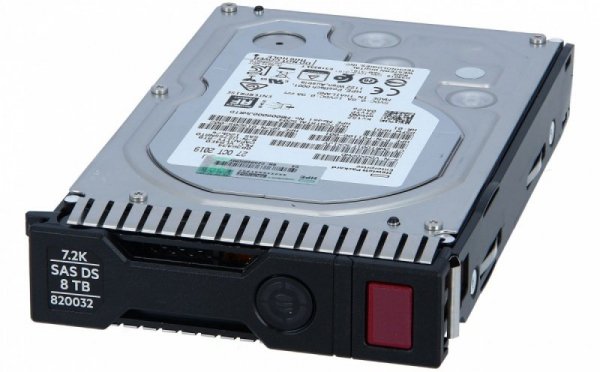 Hewlett Packard Enterprise Dysk twardy HPE 8TB SAS 7.2K LFF SC 512e DS HDD 819201-K21