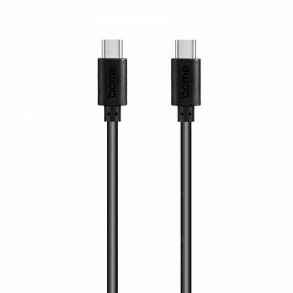 ACME Europe Kabel CB1051 USB-C(M) - USB-C(M), Power Delivery (PD60W), 1m, czarny
