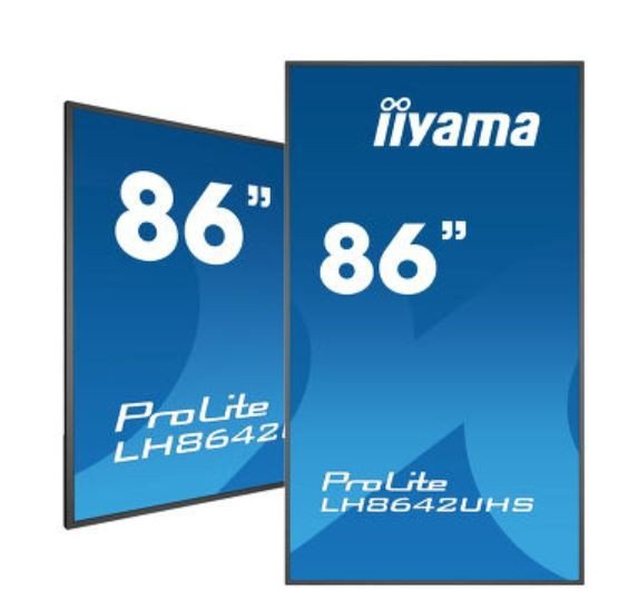 IIYAMA Monitor wielkoformatowy 85.6 cali LH8642UHS-B3 4K,18/7,SDM,IPS,LAN,PION,500cd/m2,OS8.0