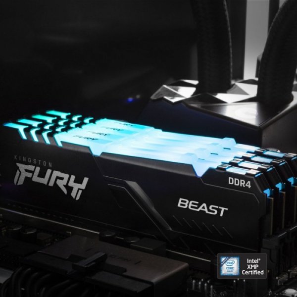 Kingston Pamięć DDR4 FURY Beast RGB 8GB(1*8GB)/3600 CL17