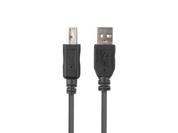 Lanberg Kabel USB-A(M)-USB-B(M) 2.0 CA-USBA-15CU-0010-BK