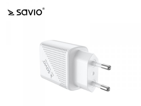 Elmak Ładowarka sieciowa SAVIO LA-04 USB Quick Charge Power Delivery 3.0 18W