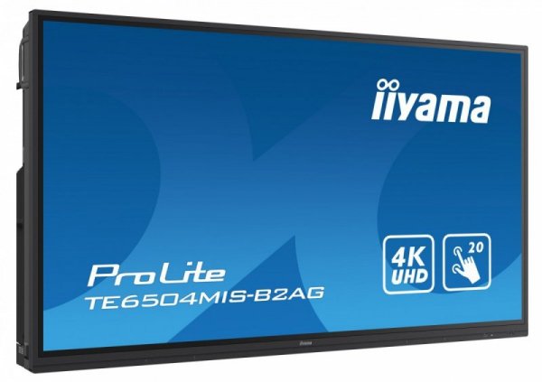 IIYAMA Monitor 65 cali TE6504MIS-B2AG PureTouch-IR,IPS,24/7,4K,USB-C,7H,S.PC