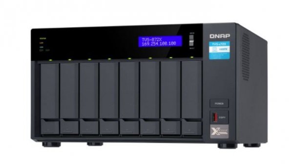 QNAP Serwer NAS TVS-872X-i5-8G  8x0HDD Intel Core i5-8400T 8GB