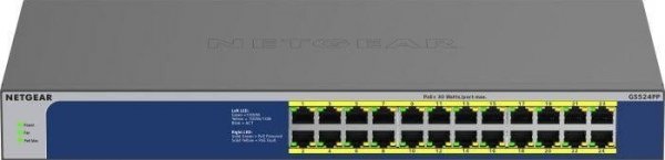 Netgear Przełącznik GS524PP Switch Unmanaged 24xGE PoE+