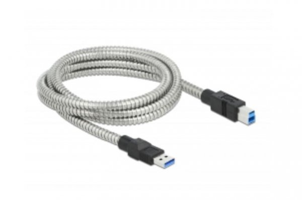 Delock Kabel USB-A(M)-USB-B(M) 3.0 2m srebrny     86779