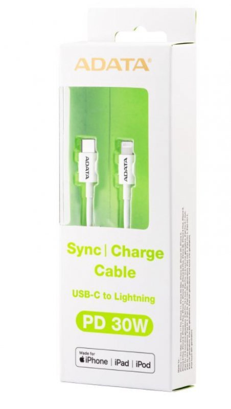 Adata Kabel USB-C - Lightning 100cm biały