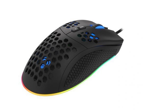Genesis Mysz Krypton 555 8000DPI (PAW3333) podświetlenie RGB Czarna