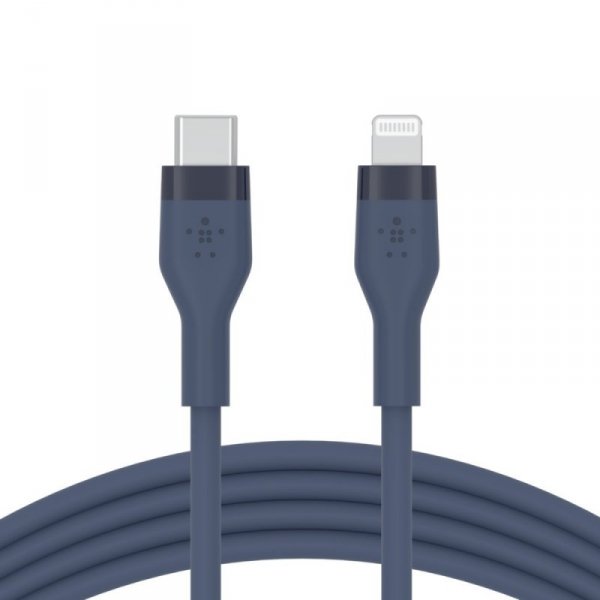 Belkin Kabel BoostCharge USB-C do Lightning silikonowy 2m, niebieski