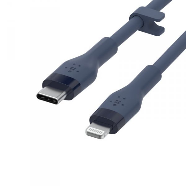 Belkin Kabel BoostCharge USB-C do Lightning silikonowy 2m, niebieski