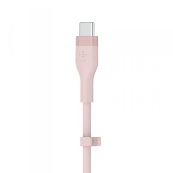Belkin Kabel BoostCharge USB-C do USB-C 2.0 silikonowy 2m, różowy