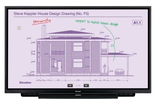Sharp Monitor interaktywny PN65TH1 65 cali UHD 350cd/m2 16/7 In Glass Touch 20 touch points mini-OPS