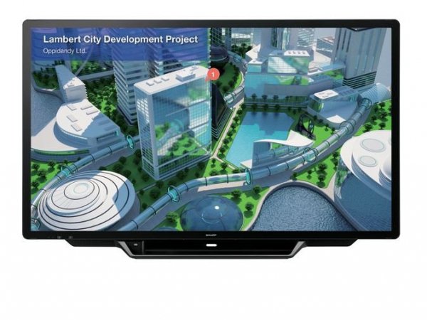 Sharp Monitor interaktywny PN70TH5 70 cali UHD 350cd/m2 PCAP Touch 30 touch points 24/7   mini-OPS