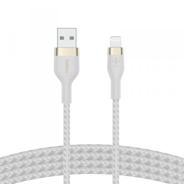 Belkin Kabel BoostCharge USB-A do Lightning silikonowy 3m, biały
