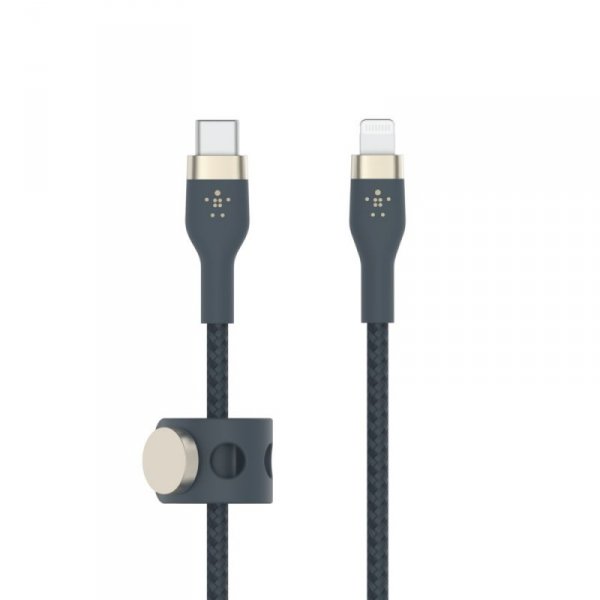 Belkin Kabel BoostCharge USB-C/Lightning Silikonowy w oplocie 3m niebieski