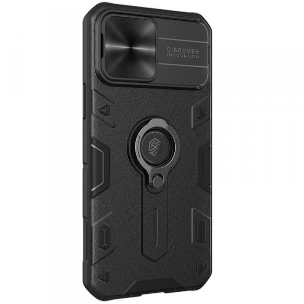 Nillkin Etui CamShield Armor Metal Apple iPhone 13 Pro Max (Bez wycięcia na logo) Czarny