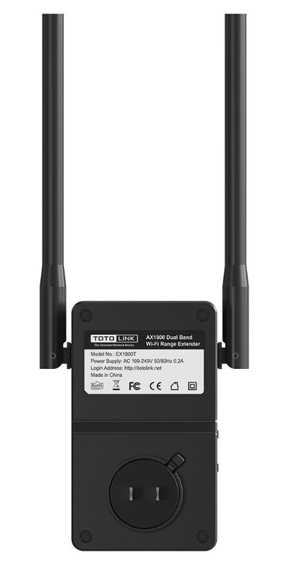 Totolink Wzmacniacz sygnału WiFi 6  EX1800T