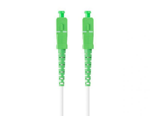 Lanberg Patchcord światłowodowy Sm Sc/Apc-Sc/Apc Simplex 3.0mm 30M biały