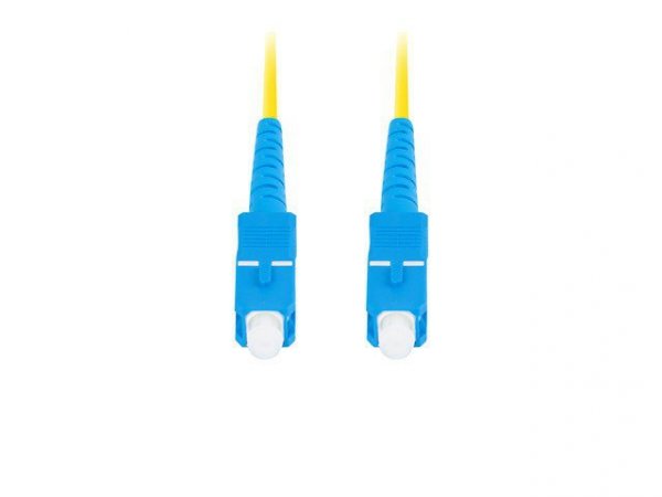 Lanberg Patchcord światłowodowy Sm Sc/Upc-Sc/Upc Simplex 3.0Mm 10M żółty
