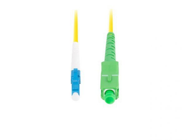 Lanberg Patchcord światłowodowy Sm Lc/Upc-Sc/Apc Simplex 3.0Mm 2M żółty