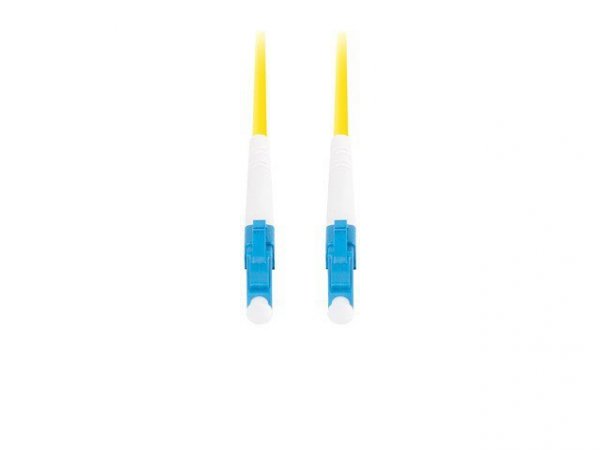 Lanberg Patchcord światłowodowy Sm Lc/Upc-Lc/Upc Simplex 3.0Mm 10M żółty