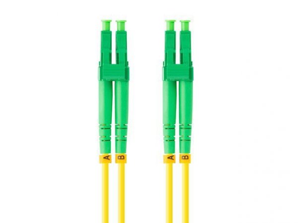 Lanberg Patchcord światłowodowy Sm Lc/Apc-Lc/Apc Duplex 3.0Mm 2M żółty