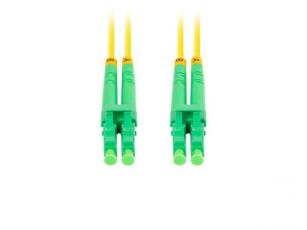 Lanberg Patchcord światłowodowy Sm Lc/Apc-Lc/Apc Duplex 3.0Mm 2M żółty