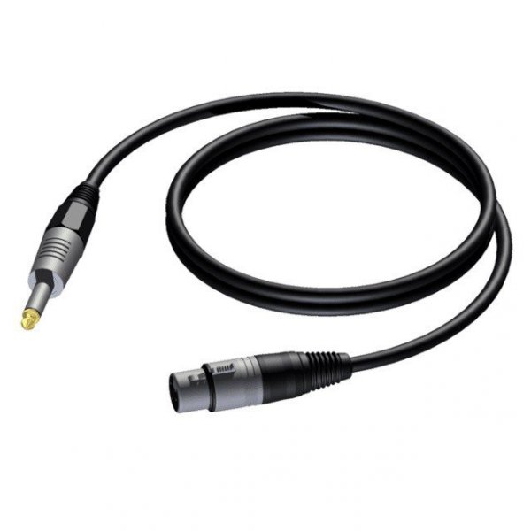 PROCAB Kabel 6.3 mm złącze męskie mono - XLR żeński, 3 m - CAB900/3