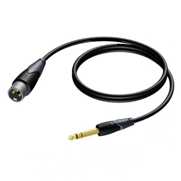 PROCAB Kabel XLR Męski - 6,3 mm Jack Męski Stereo 3 m - CLA724/3