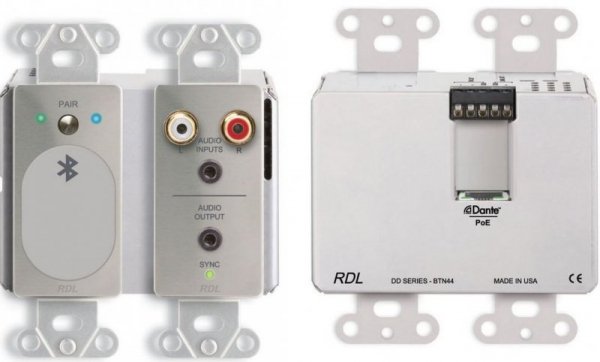 RDL Dwukierunkowy interfejs liniowy i Bluetooth Audio Dante - DDS-BTN44