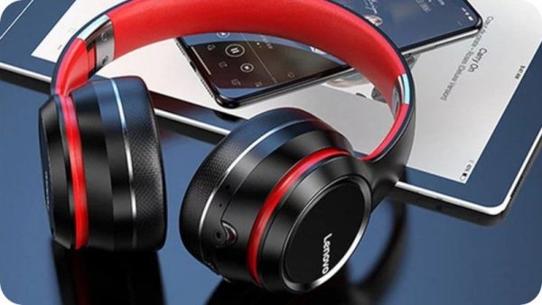 Lenovo Słuchawki nauszne bluetooth HD200 Czarne