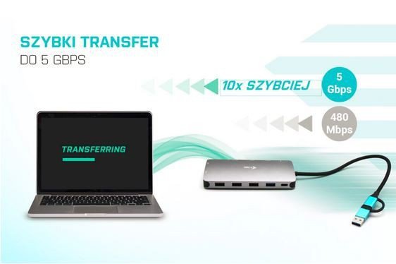 i-tec Stacja dokująca USB 3.0/USB-C/Thunderbolt 3x Display Metal Nano Dock LAN +Power Delivery 100W