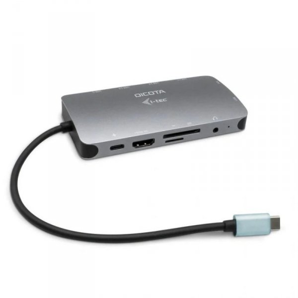 DICOTA Przenośna stacja dokująca USB-C  10-in-1 HDMI PD 100W