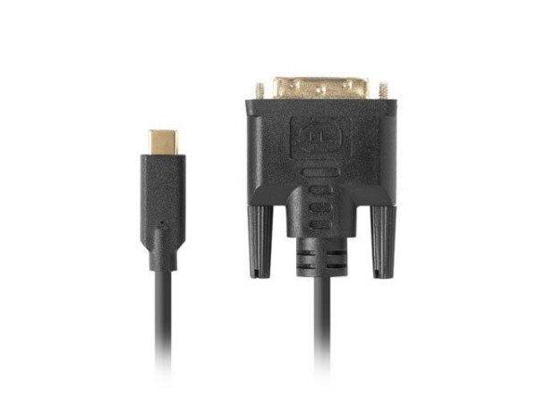 Lanberg Kabel USB-C(M)-&gt;DVI-D(24+1)(M) 1.8M czarny
