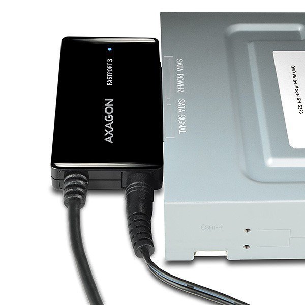 AXAGON ADSA-FP3 Adapter USB 3.2 Gen 1 - SATA 6G HDD FASTport3 (2.5&quot;, 3.5&quot;, 5.25&quot;) w tym zasilacz