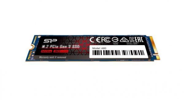 Silicon Power Dysk SSD P34A80 1TB PCIe M.2 NVMe 3400/3000 MB/s