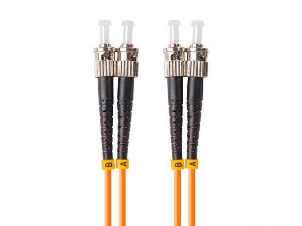 Lanberg Patchcord światłowodowy MM ST/UPC-ST/UPC DUPLEX 3.0MM OM2 50/125 LSZH 15m pomarańczowy