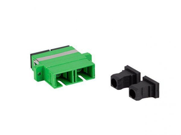 Lanberg Adapter światłowodowy SM SC/APC duplex zaślepka czarna 20 sztuk