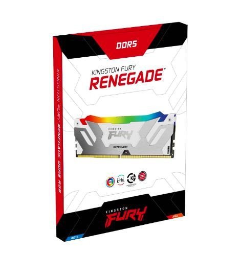 Kingston Pamięć DDR5 Fury Renegade RGB White 32GB(1*32GB)/6000Mhz  CL32