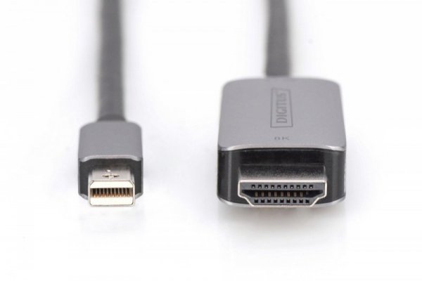 Digitus Kabel adapter miniDisplayPort 1.4 - HDMI 8K 60Hz miniDP/HDMI M/M 1m